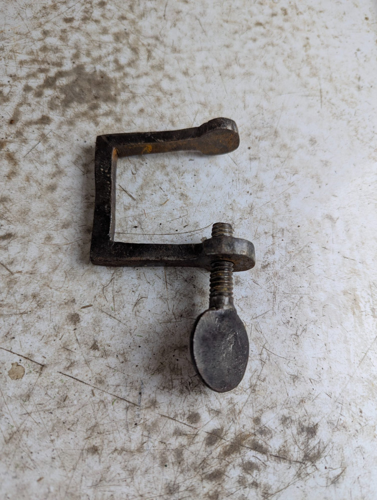 Antique Hand-Forged 2" Quilting Thumb-Screw Clamp
