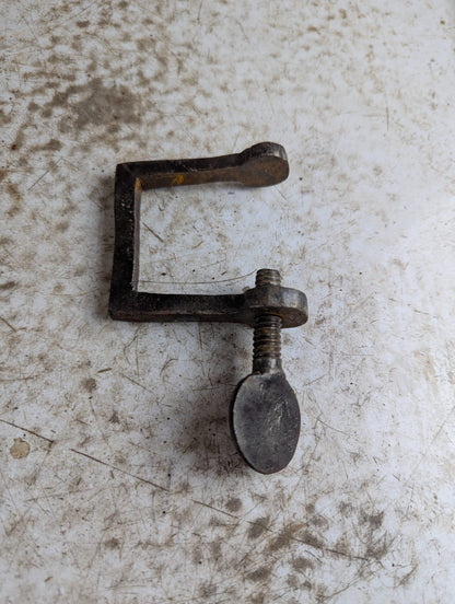 Antique Hand-Forged 2" Quilting Thumb-Screw Clamp