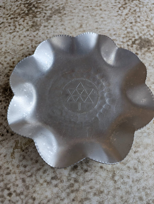 1967 Canadian Centennial Aluminum Trinket Dish