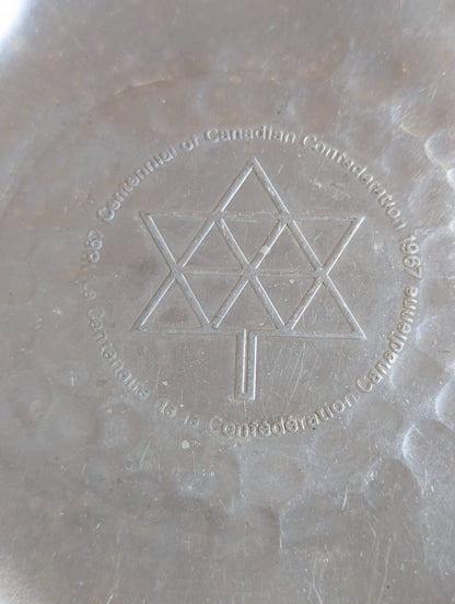 1967 Canadian Centennial Aluminum Trinket Dish