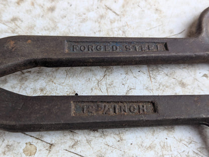 Vintage 12.75" Forged Steel Tin Snips
