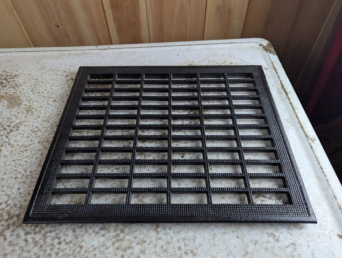 Vintage 14.75" x 12" Cast Iron Floor Register Grate