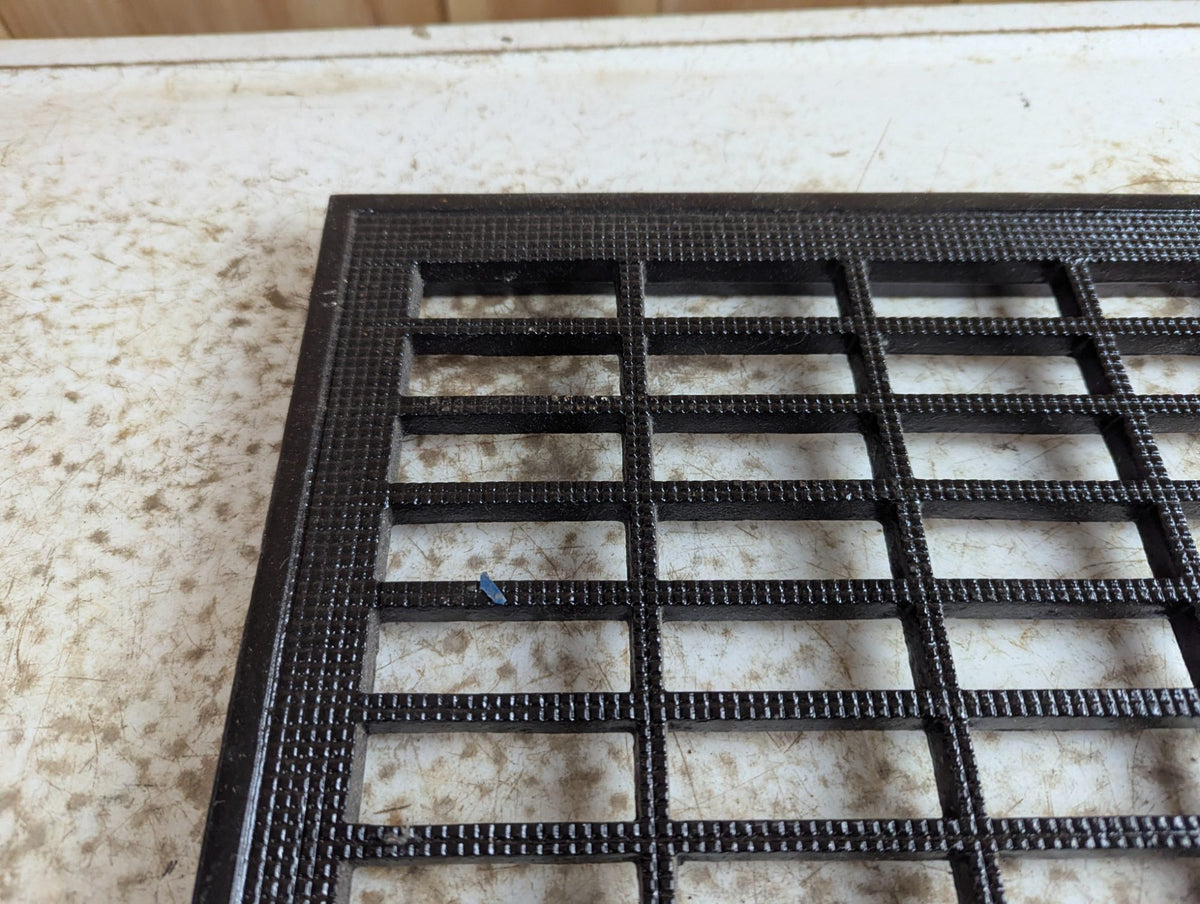 Vintage 14.75" x 12" Cast Iron Floor Register Grate