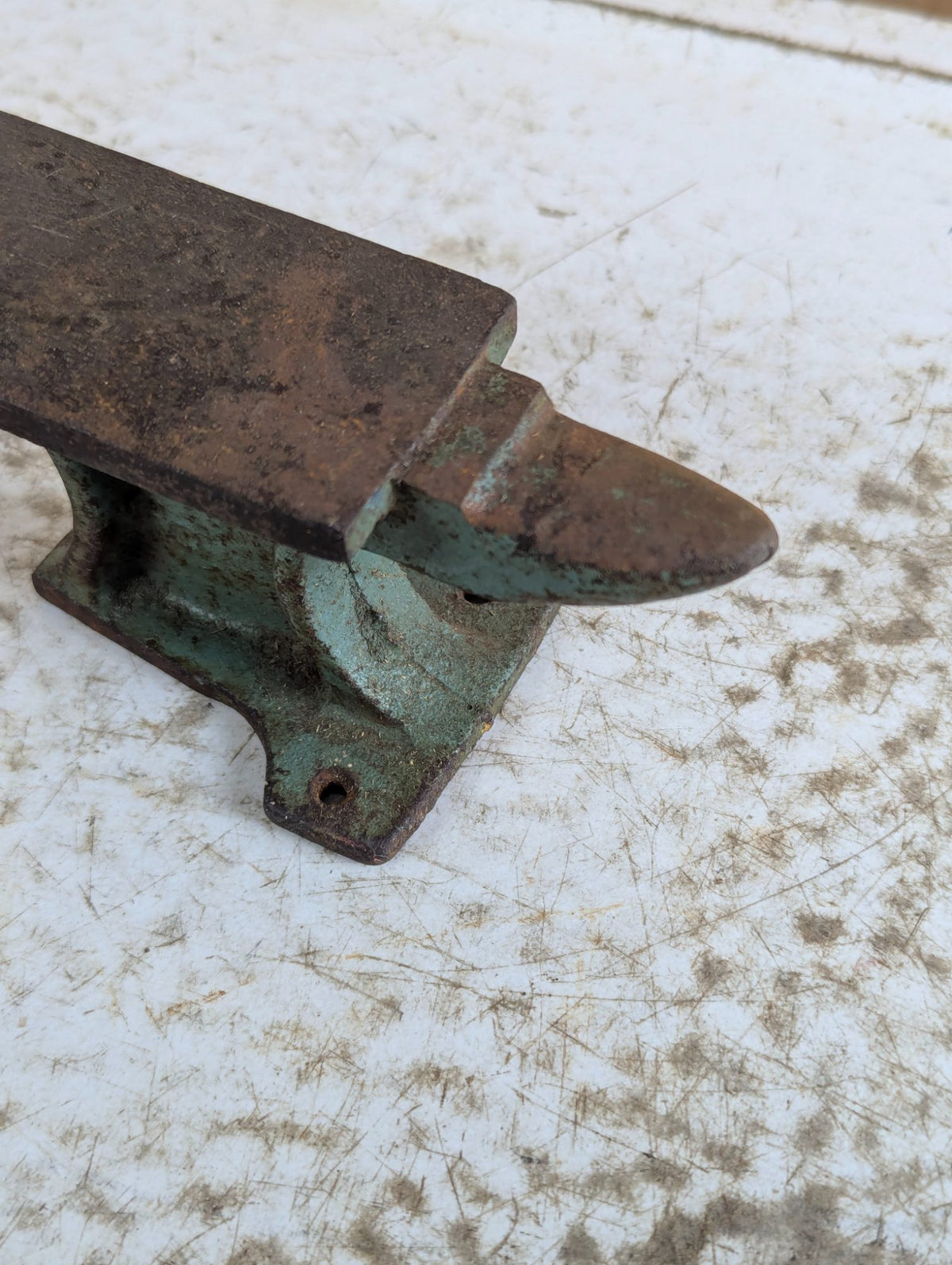 Vintage Miniature Jeweler's Hobby Anvil 5" long x 2.75" tall