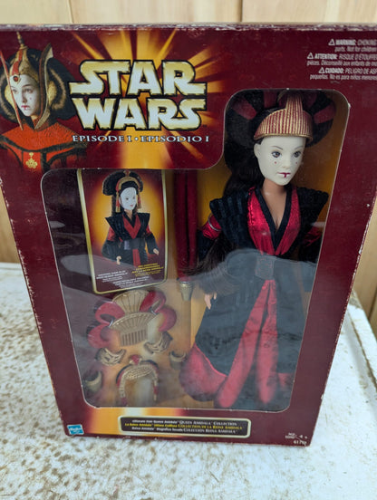 1998 Hasbo Star Wars Episode I 'Ultimate Hair' Queen Amidala Collection Doll - NRFB