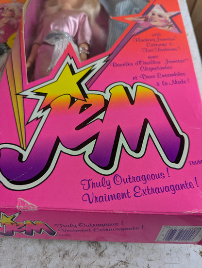 1985 Hasbro Jem Jerrica "Truly Outrageous" Doll - Complete in Opened Box