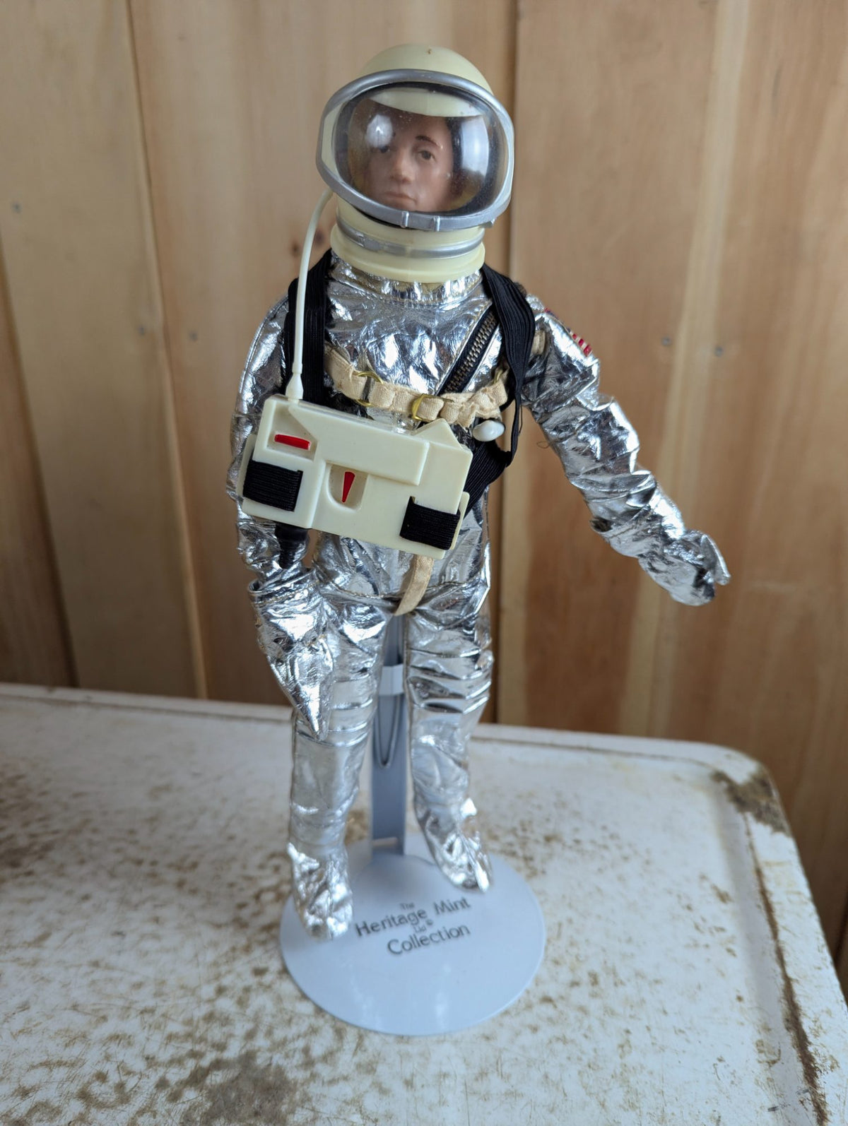 1964 Palitoy Action Man Astronaut Doll G.I. Joe - Loose on Stand