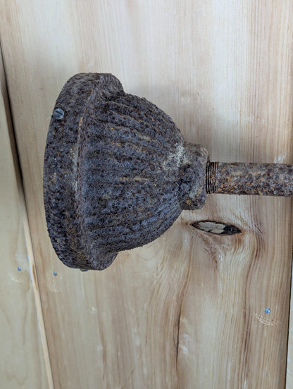 Vintage Cast Iron and Aluminum 52" Exterior Lamp Bracket