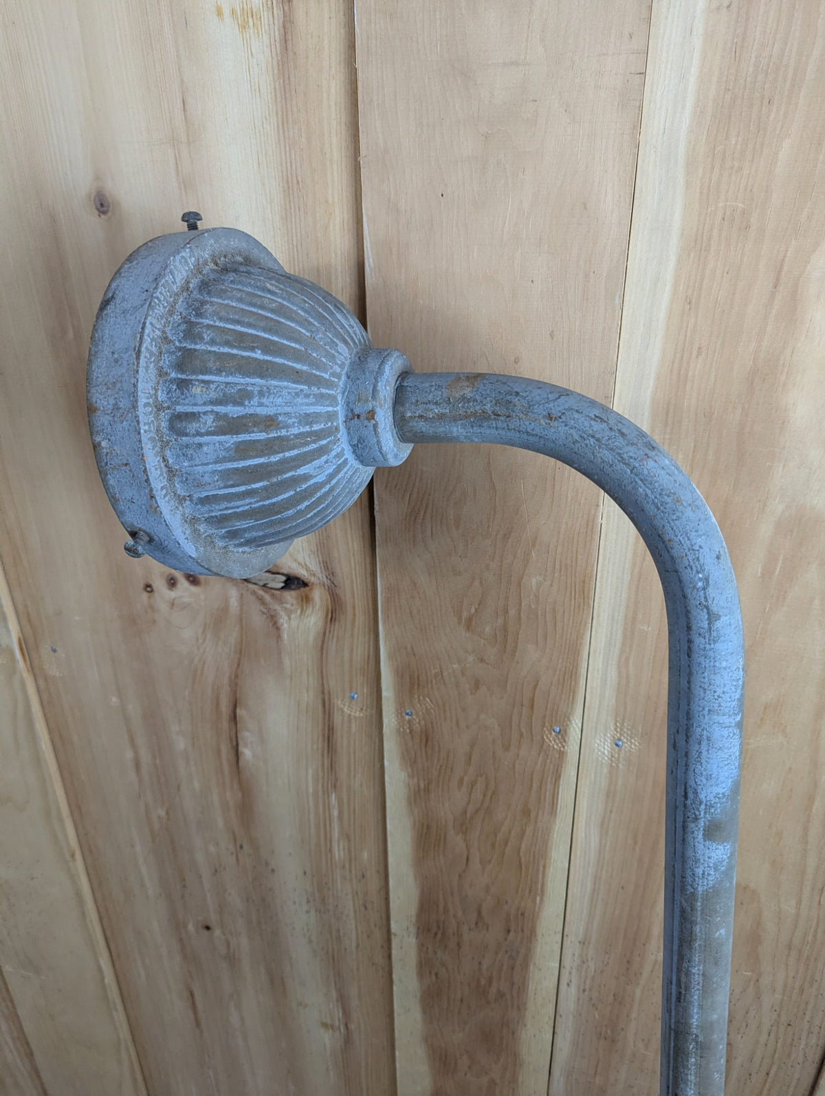 Vintage Cast Aluminum 52" Exterior Lamp Bracket
