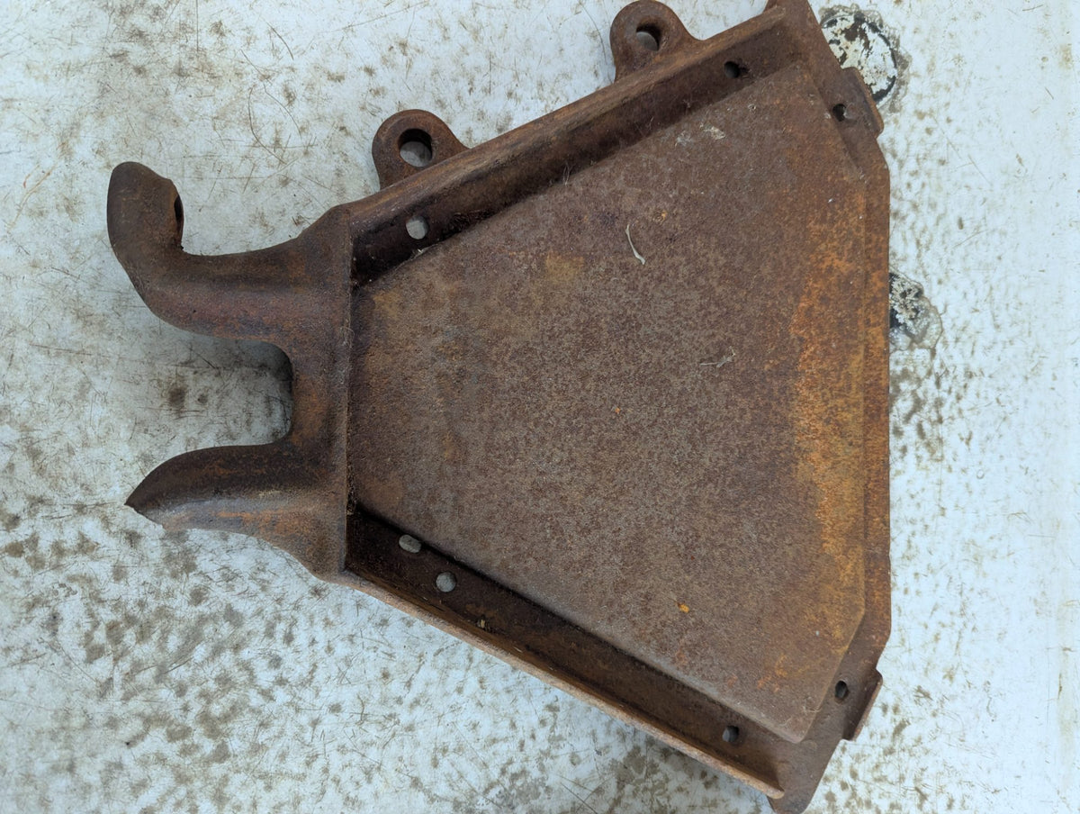 Pair of Antique Massey-Harris Cast Iron Grain Drill Ends - Damaged Foot