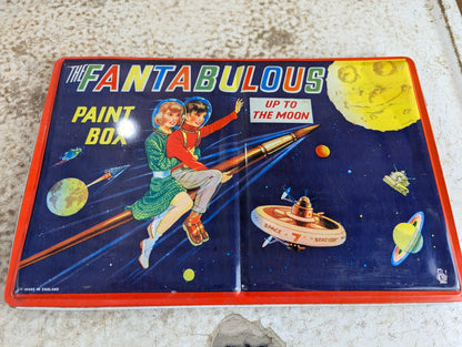 1950s The Fabulous Up to the Moon Tinplate Paintbox