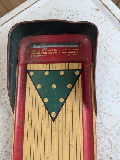 1940s Rnger Bowling Alley Tin Litho Tabletop Game Toy