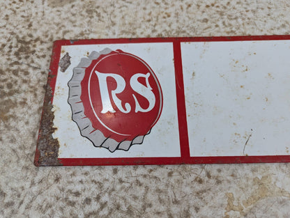 1964 RS & Miami Orange Soda Sign 22" x 5"