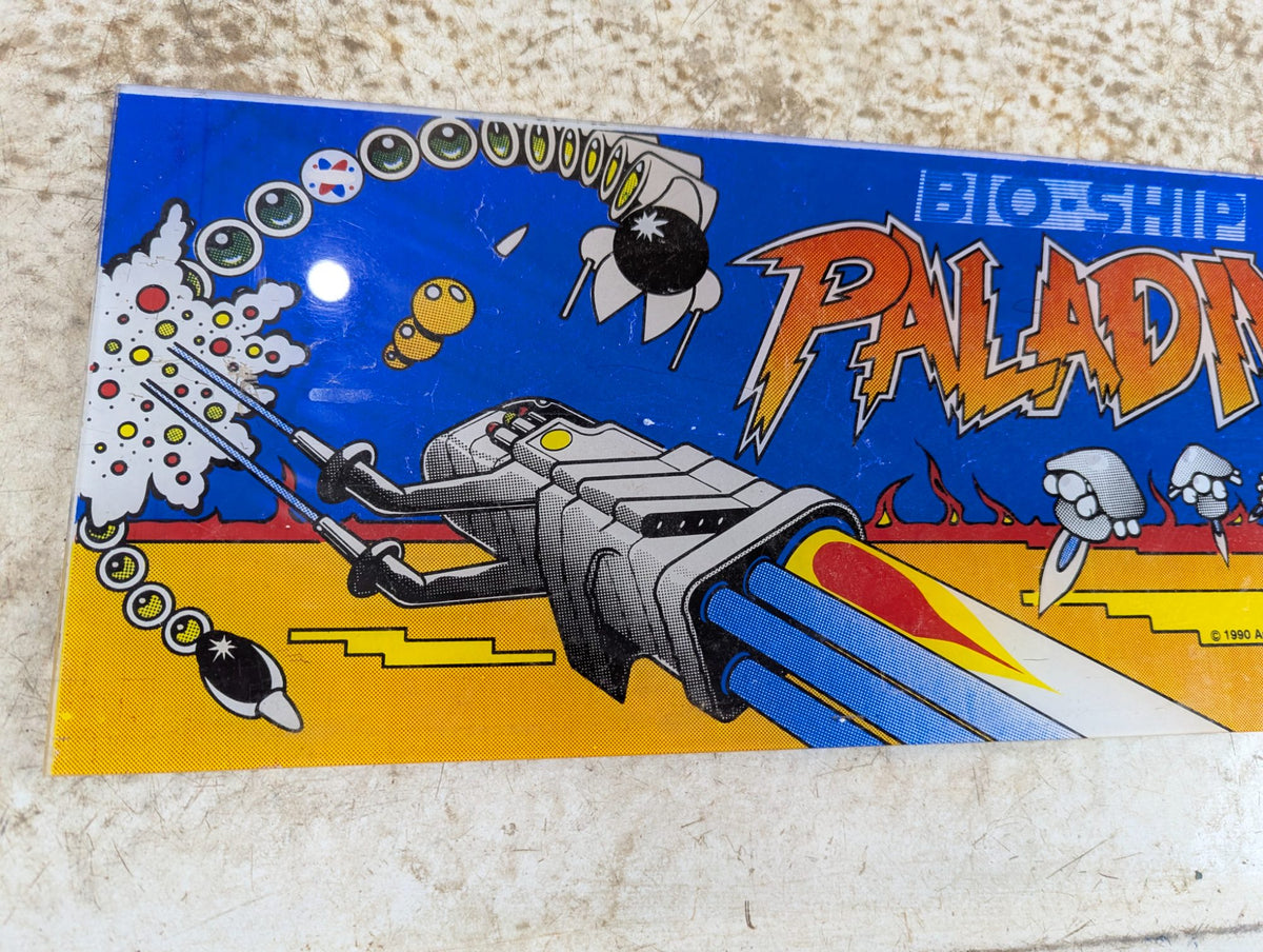 Original 1990 Sammy Bio-Ship Paladin Arcade Marquee
