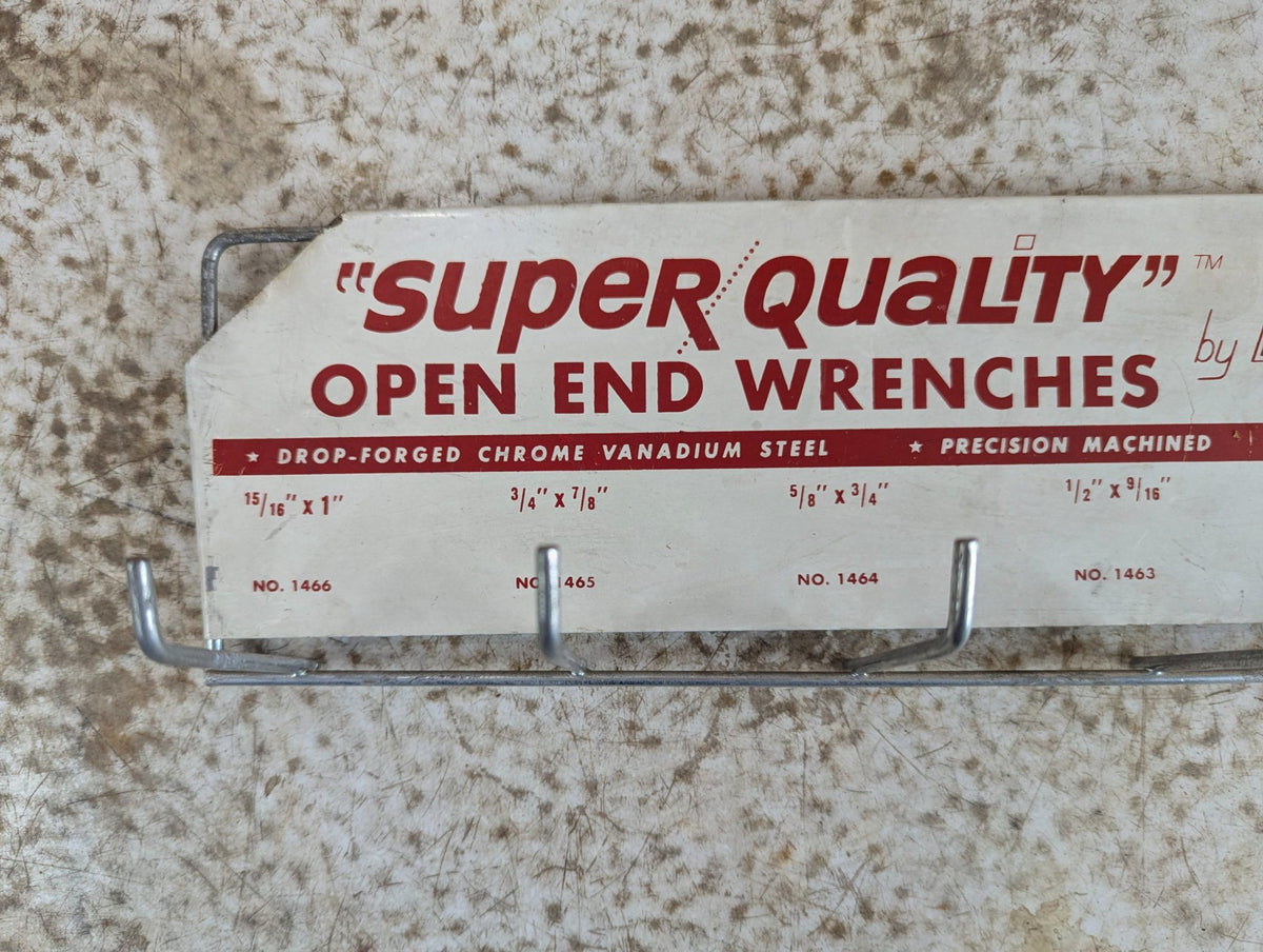 1960s Fuller Tools Store Wrench Display Rack