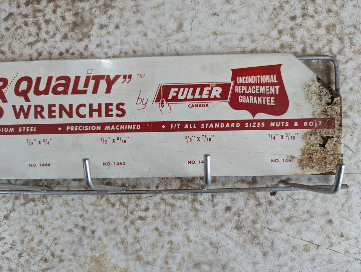 1960s Fuller Tools Store Wrench Display Rack