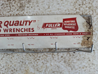 1960s Fuller Tools Store Wrench Display Rack