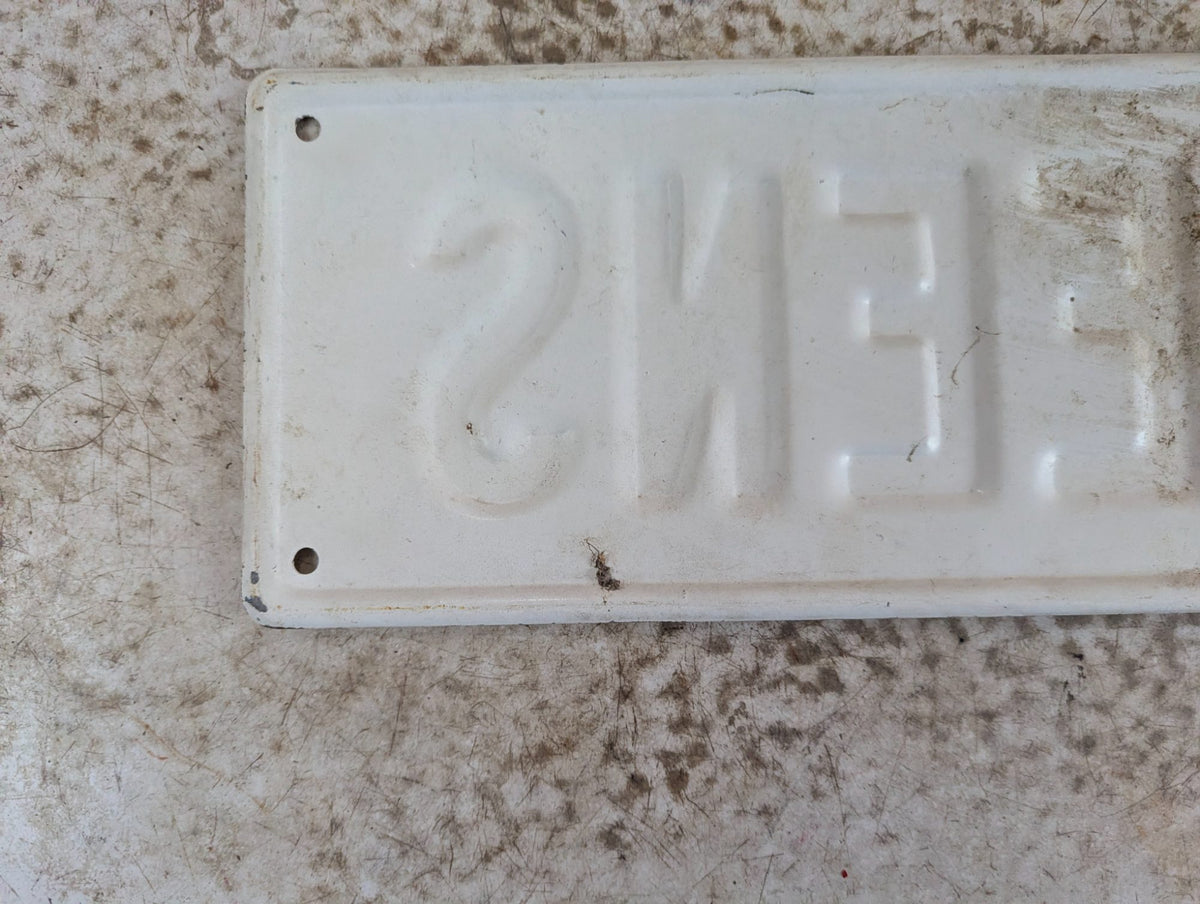 Embossed Painted Aluminum Sign 'The Breens'  24" x 6"