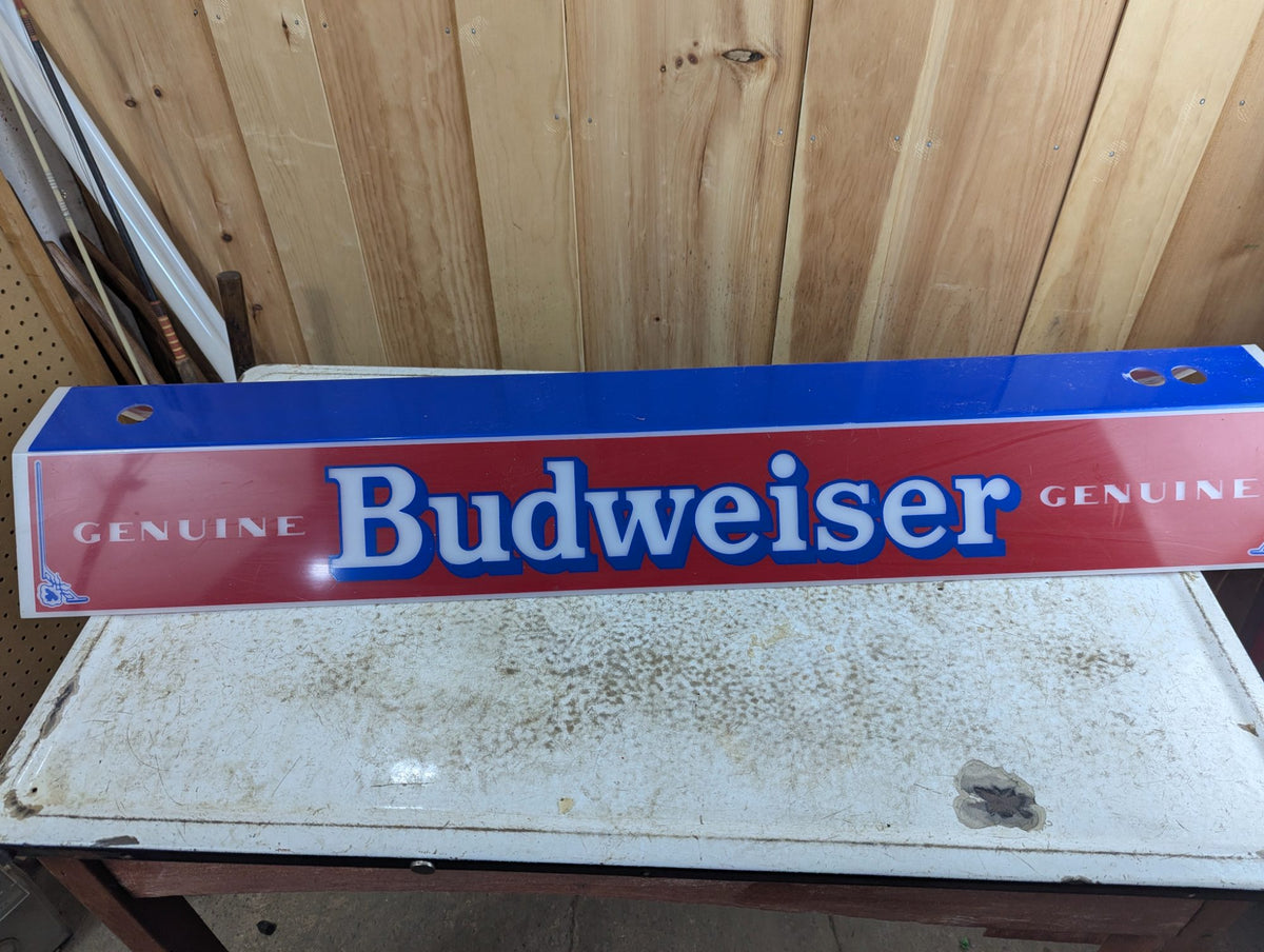1970s Busweiser Plexi Pool Table Lamp Shade 49" x 12"