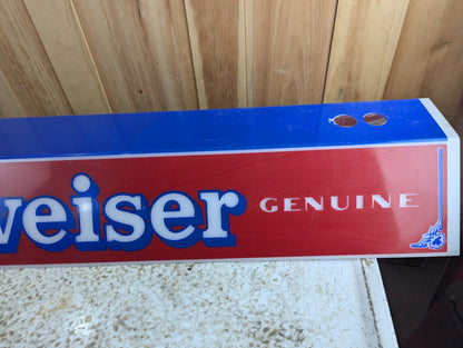 1970s Busweiser Plexi Pool Table Lamp Shade 49" x 12"