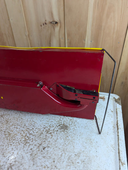 1950s Marx Toys Automatic Score Skee Ball Steel Litho Game 29" x 11" - Working with 4 Wooden Balls