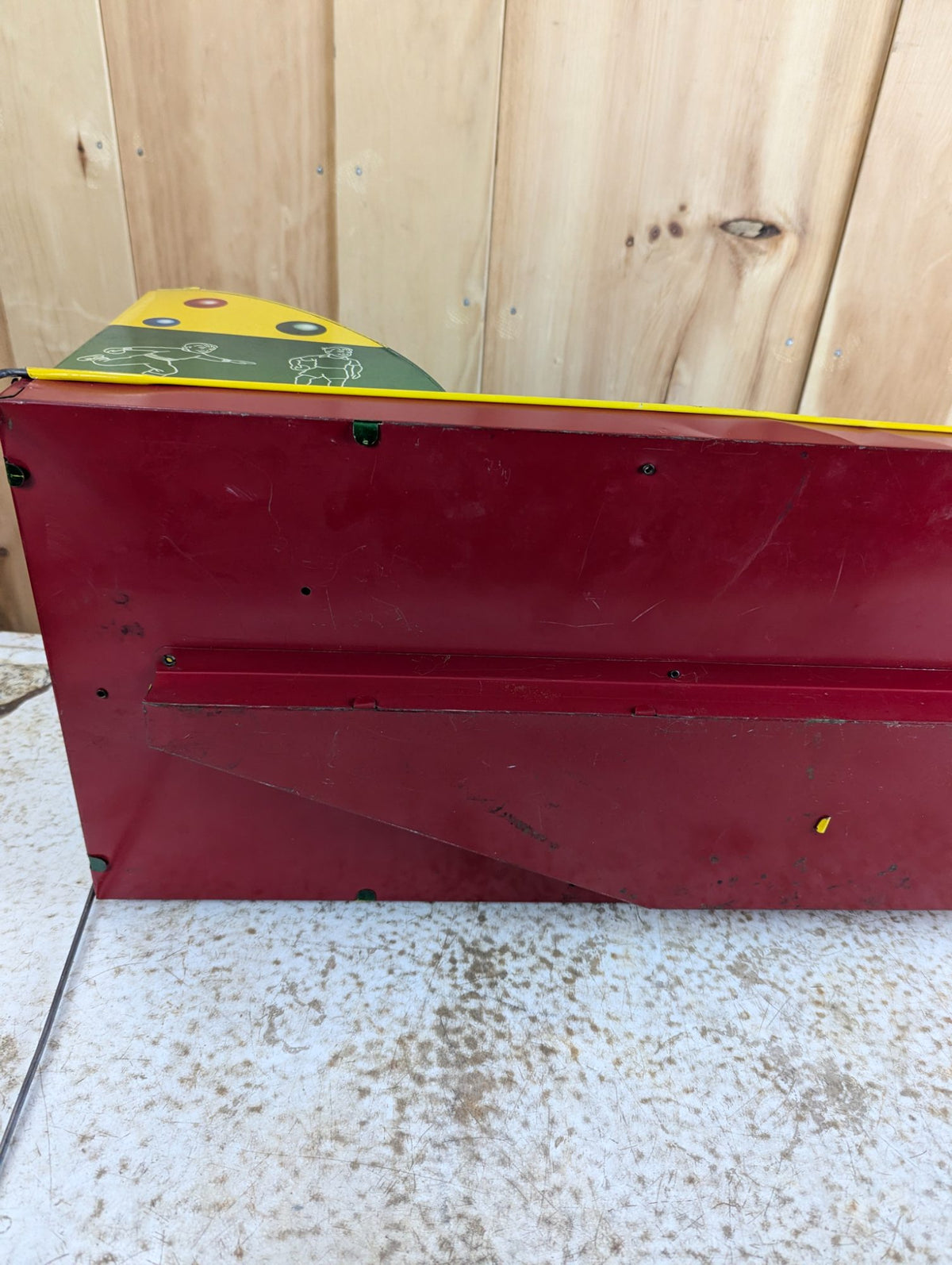 1950s Marx Toys Automatic Score Skee Ball Steel Litho Game 29" x 11" - Working with 4 Wooden Balls