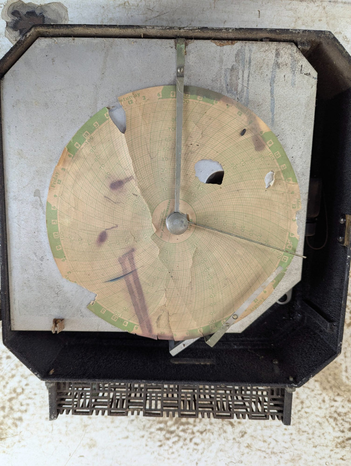 Antique C.P. Goerz Hygrograph Humidity Chart Recorder - Untested