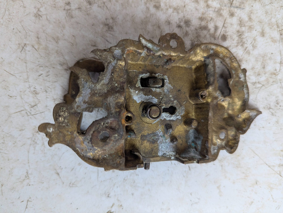 Antique Victorian Ornate Brass Icebox Latch - No catch or Lock