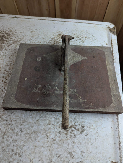 Antique Rustic Home-made Tobacco Cutter