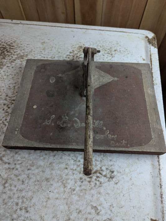 Antique Rustic Home-made Tobacco Cutter