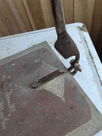 Antique Rustic Home-made Tobacco Cutter