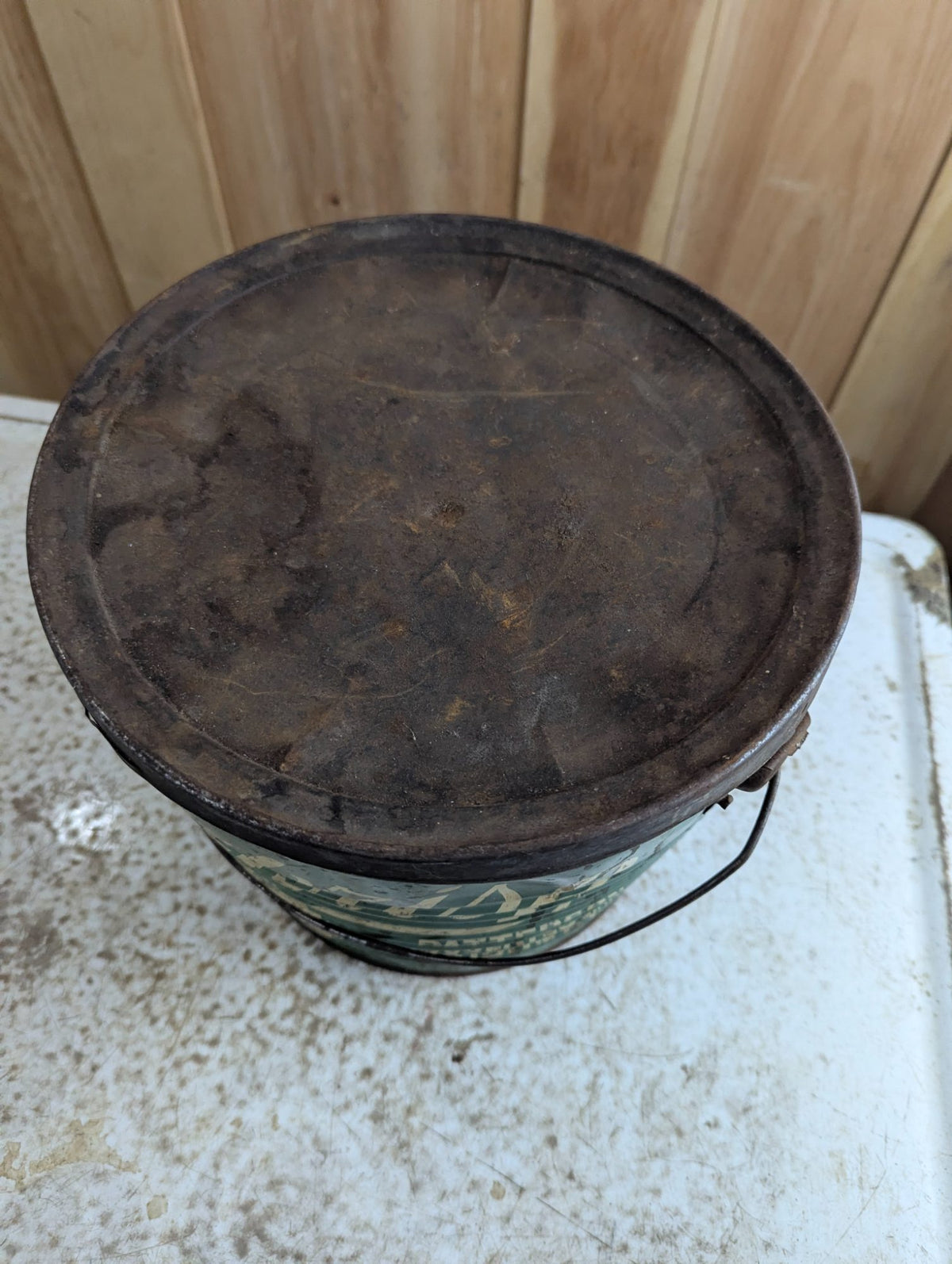 1930s Patterkrisp Chocolate Toronto 15lb Tin Pail