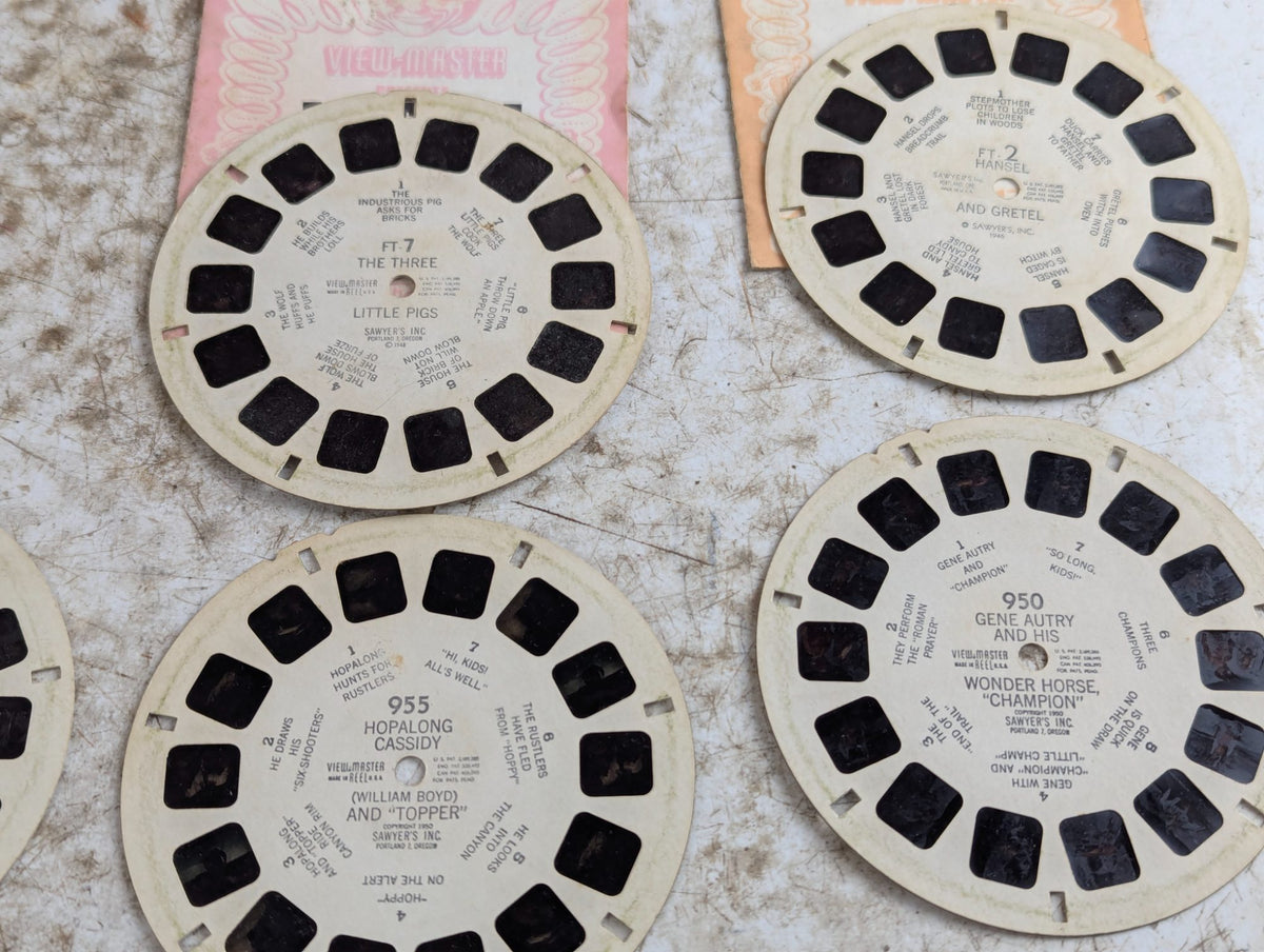 1940s Sawyer's View-Master Black Bakelite with 10 Reels