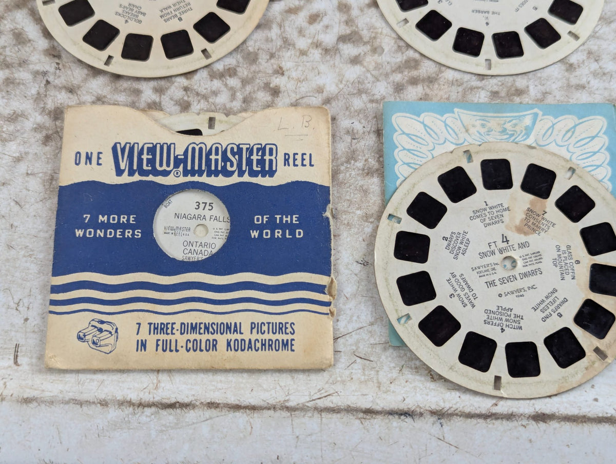 1940s Sawyer's View-Master Black Bakelite with 10 Reels