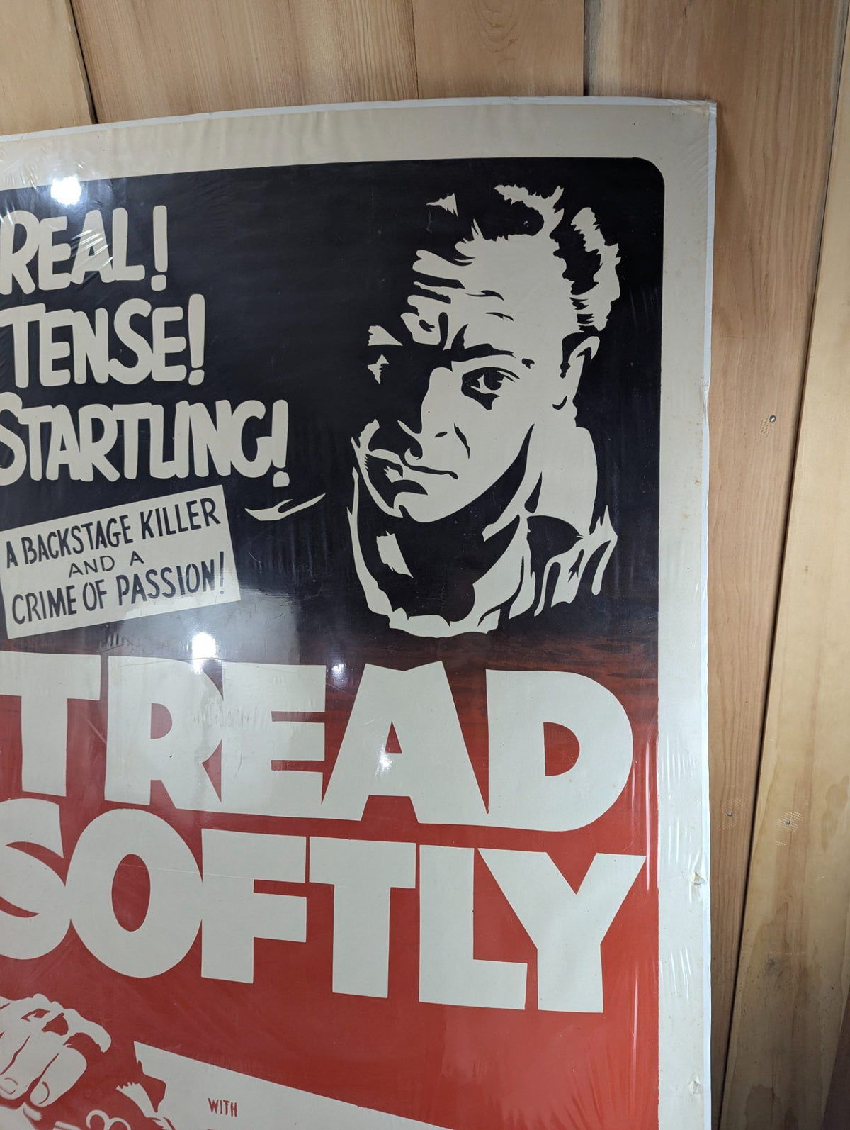 Original 1952 Tread Softly US Theatrical Release One-sheet (27" x 41") Movie Poster  - Flat/Unfolded