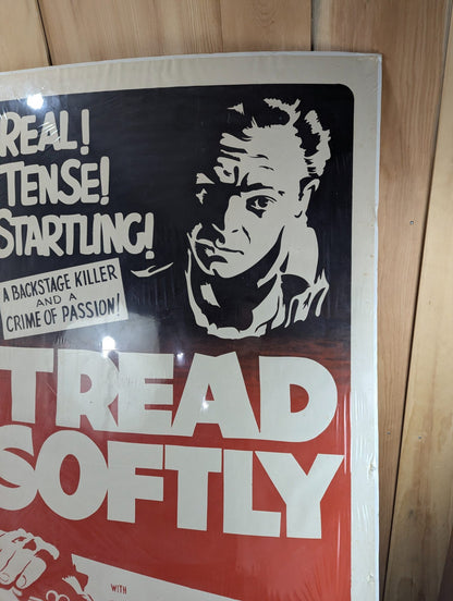 Original 1952 Tread Softly US Theatrical Release One-sheet (27" x 41") Movie Poster  - Flat/Unfolded