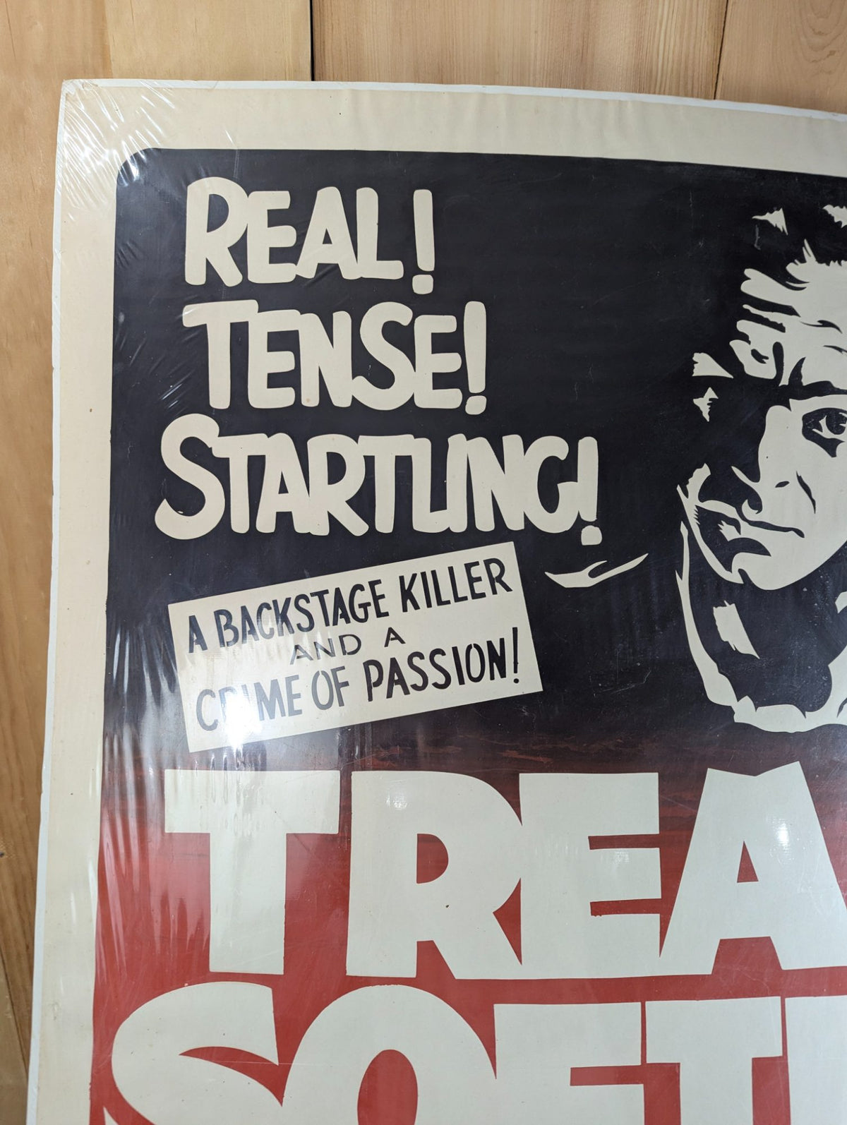 Original 1952 Tread Softly US Theatrical Release One-sheet (27" x 41") Movie Poster  - Flat/Unfolded