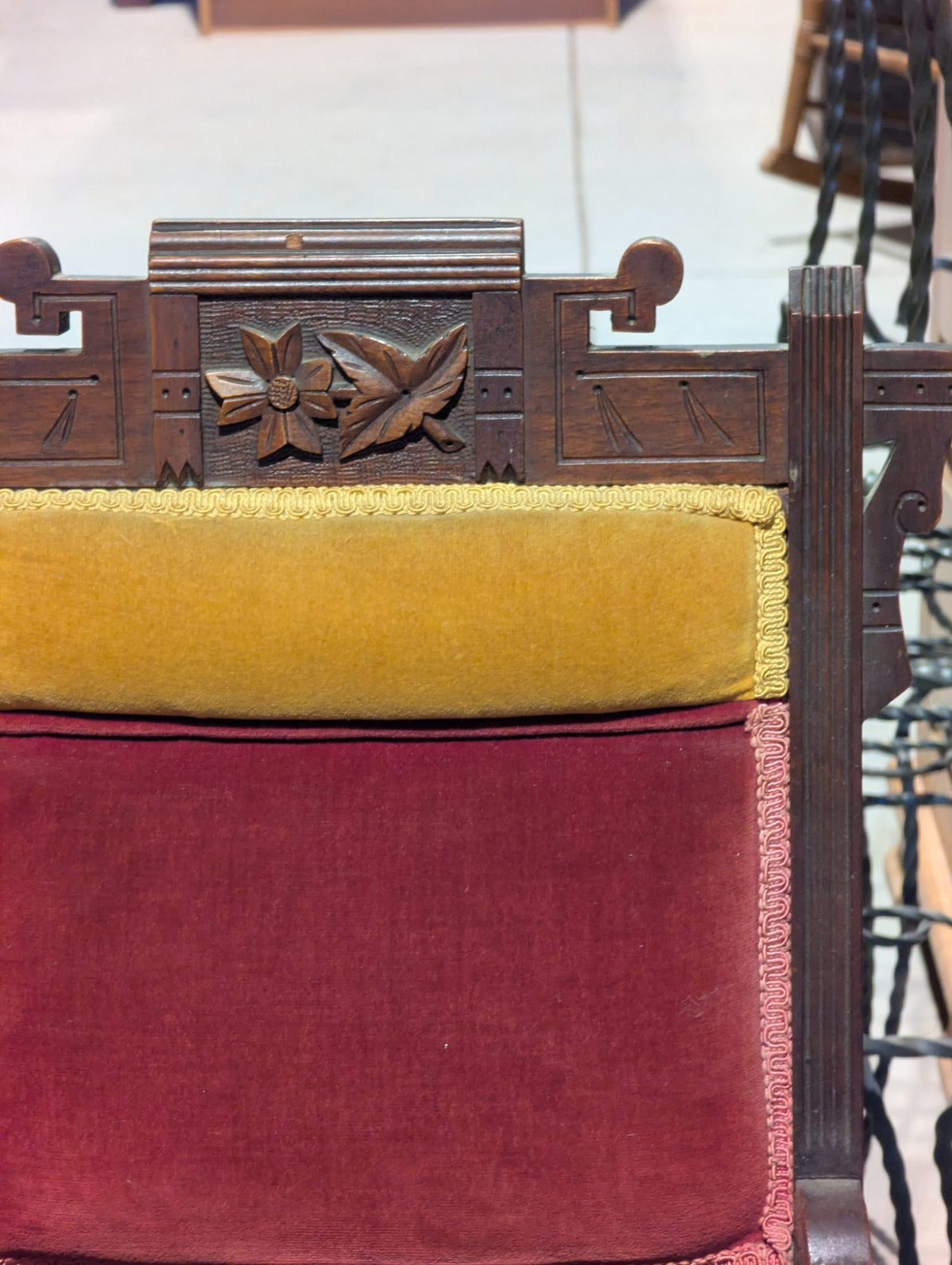 Antique Victorian Eastlake Walnut Chair