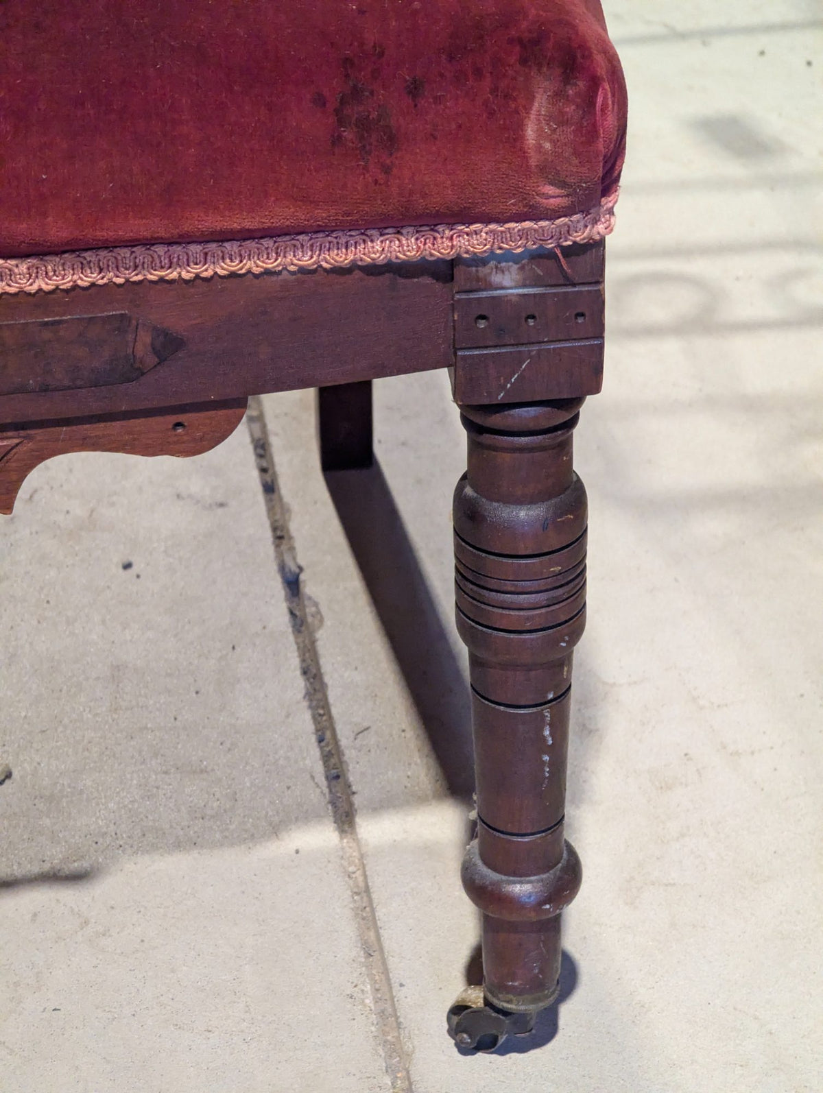 Antique Victorian Eastlake Walnut Chair