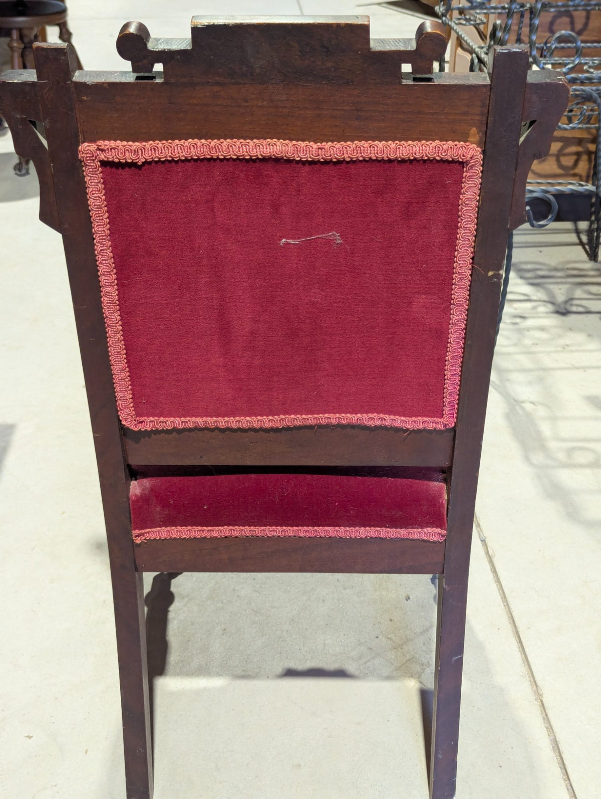 Antique Victorian Eastlake Walnut Chair