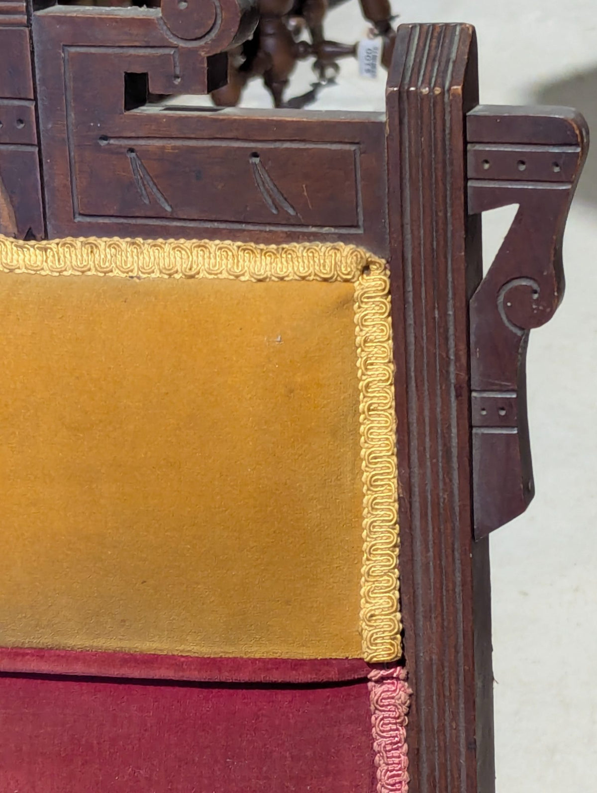 Antique Victorian Eastlake Walnut Platform Rocking Chair