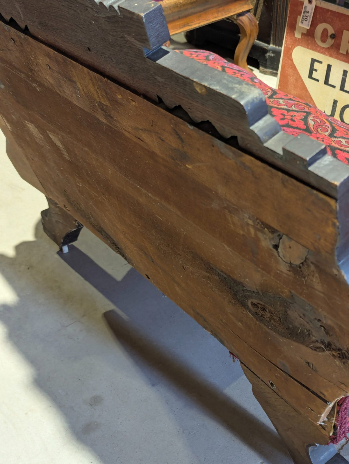 Antique Victorian Eastlake Walnut Fainting Couch