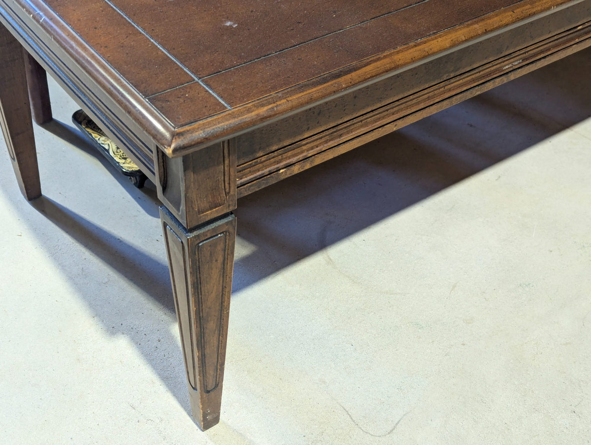 Vintage Rectangular Coffee Table 54" x 20" x 16"