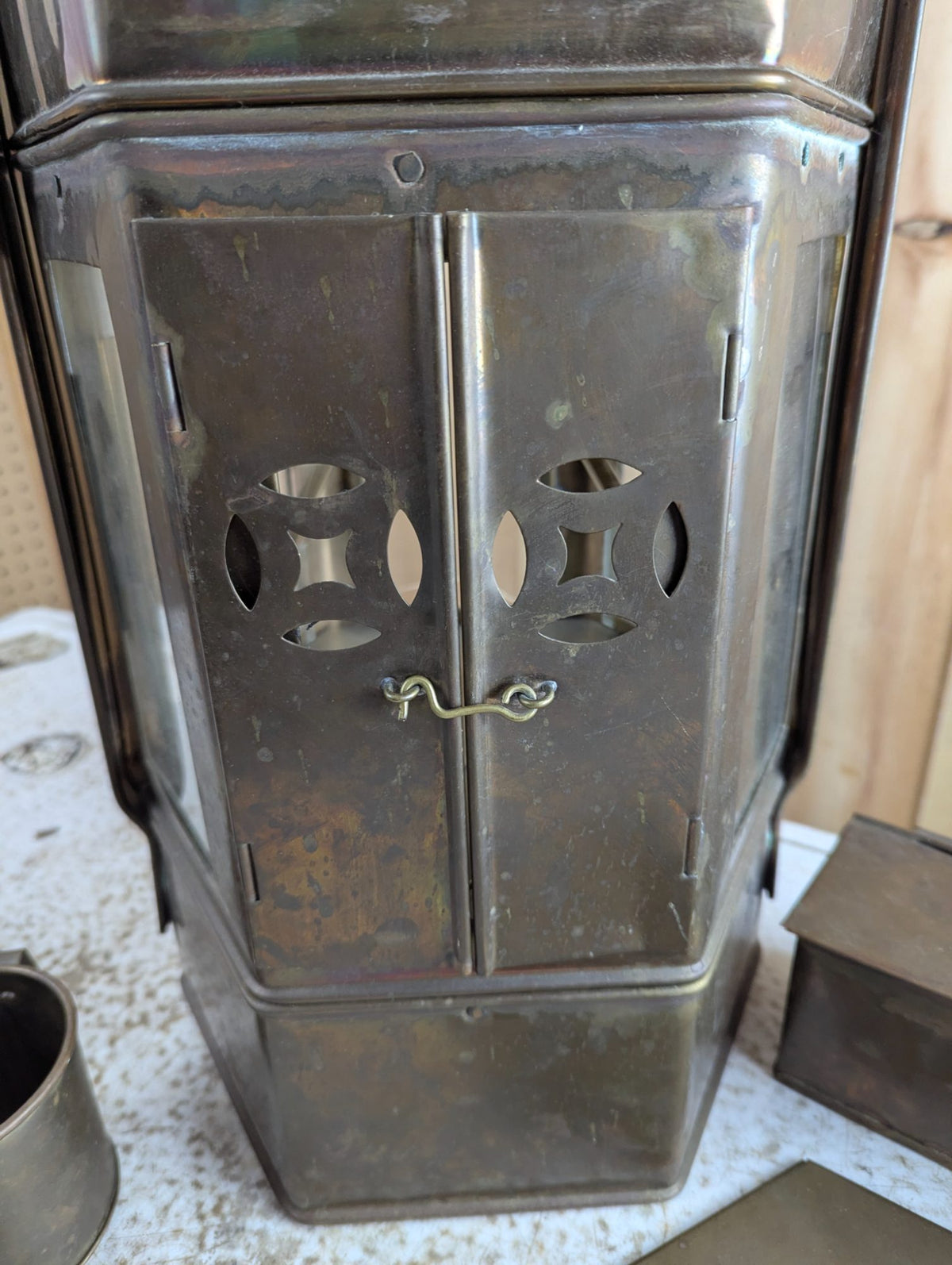 1920s Brass Chinese Street Vendor Noodle Cart