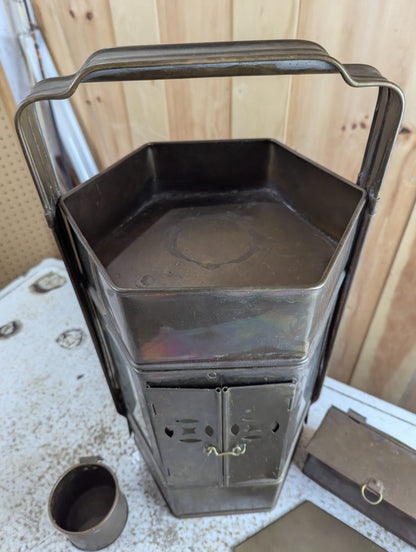 1920s Brass Chinese Street Vendor Noodle Cart