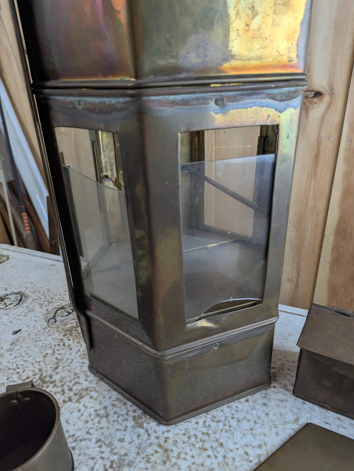 1920s Brass Chinese Street Vendor Noodle Cart
