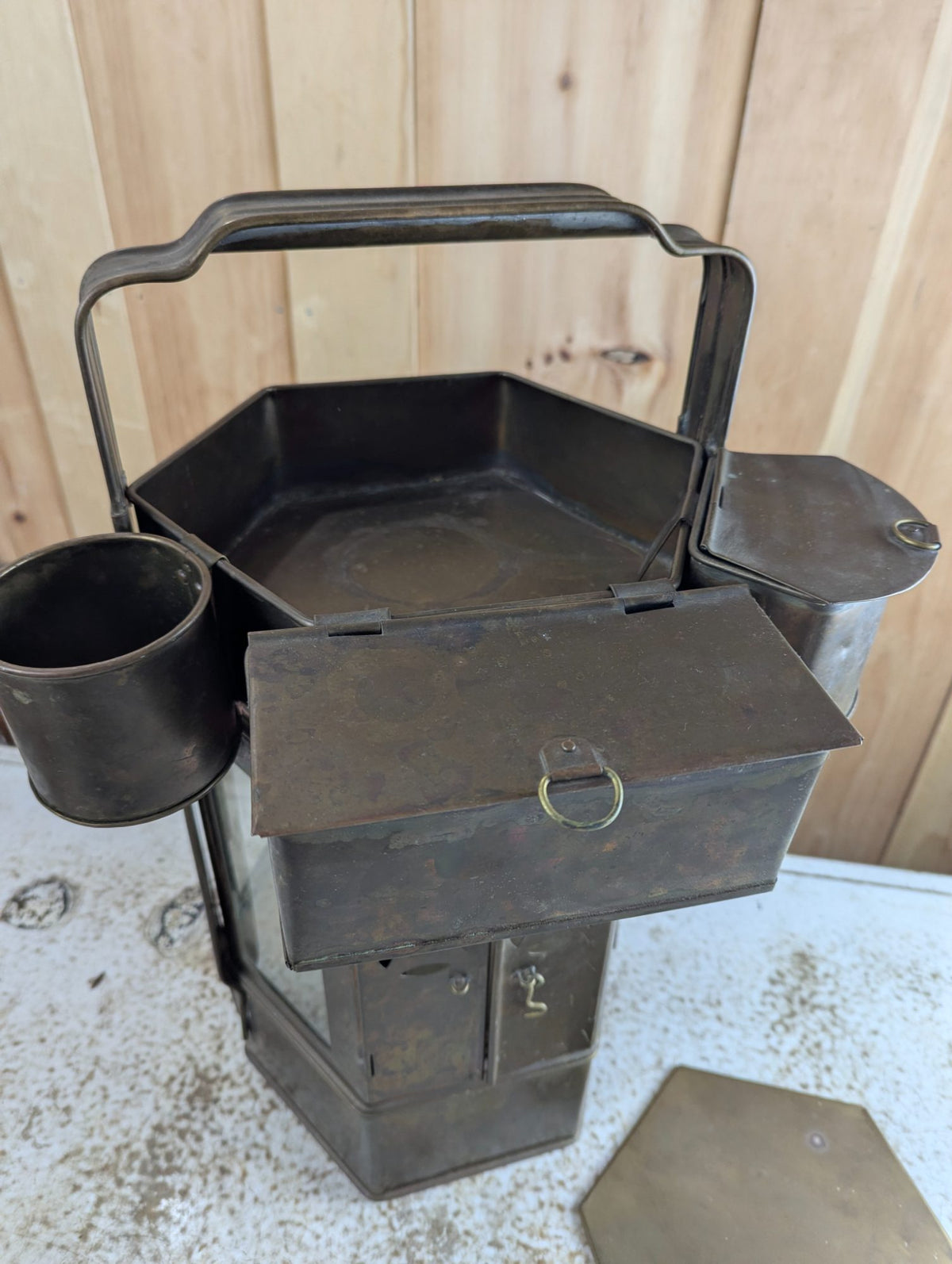 1920s Brass Chinese Street Vendor Noodle Cart