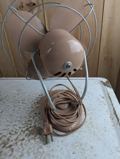 1950s Electrohome 9" Metal Desk Fan - Tested Working