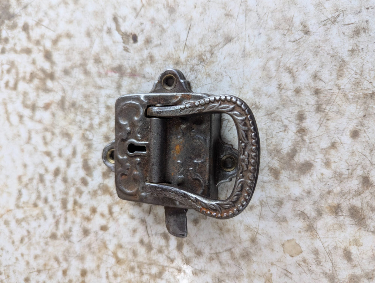 Antique Victorian Icebox door Latch and Lock - No catch