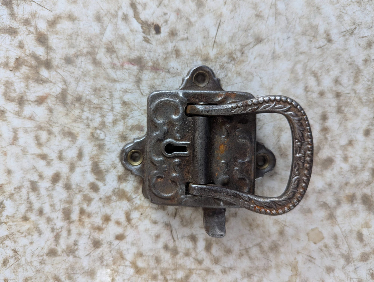 Antique Victorian Icebox door Latch and Lock - No catch